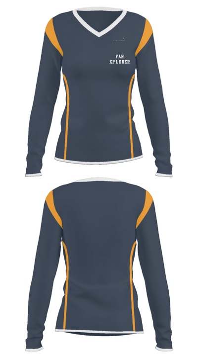 Far Xplorer 64551525 Women's Long Sleeve V-neck Shirt - 30