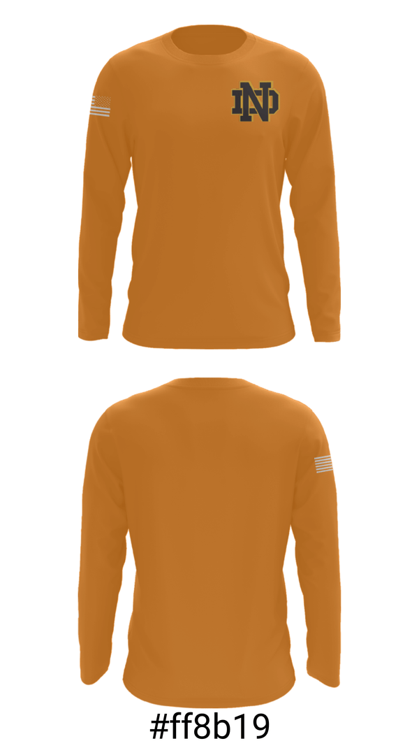 Long Sleeve Performance Shirt, Notre Dame Catholic High School, Spirit Store, Teamtime, Team time, sublimation, custom sports apparel, team uniforms, spirit wear, spiritwear, sports uniforms, custom shirts, team store, custom team store, fundraiser sports, apparel fundraiser