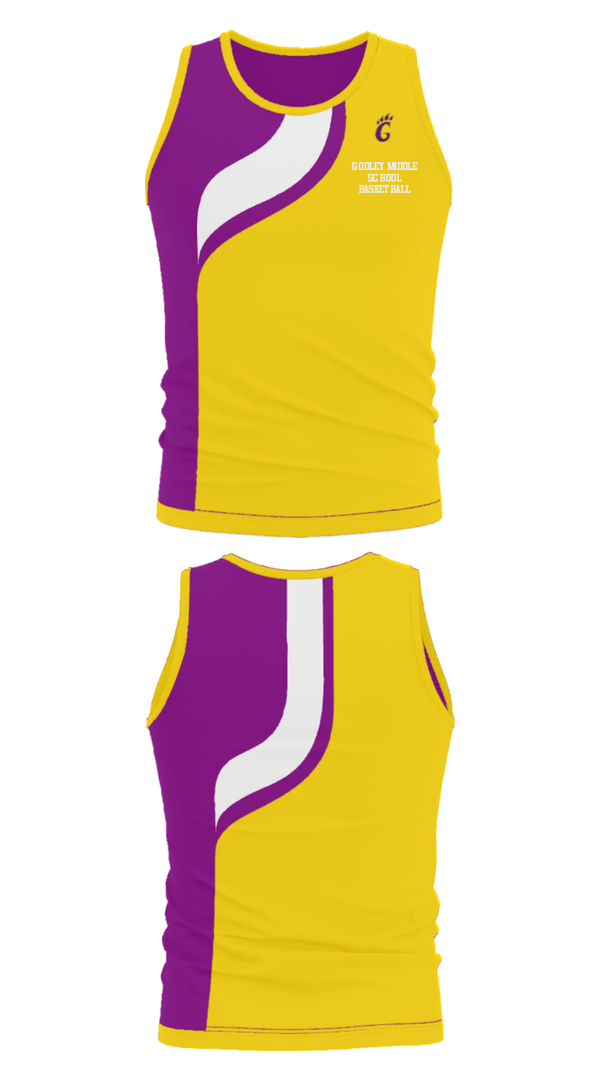 Tank Top, Godley Middle School Basketball, Women's Basketball, Teamtime, Team time, sublimation, custom sports apparel, team uniforms, spirit wear, spiritwear, sports uniforms, custom shirts, team store, custom team store, fundraiser sports, apparel fundraiser