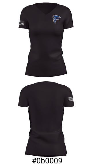 Women's Short Sleeve Vneck Shirt, Freeman High School, Spirit Store, Teamtime, Team time, sublimation, custom sports apparel, team uniforms, spirit wear, spiritwear, sports uniforms, custom shirts, team store, custom team store, fundraiser sports, apparel fundraiser