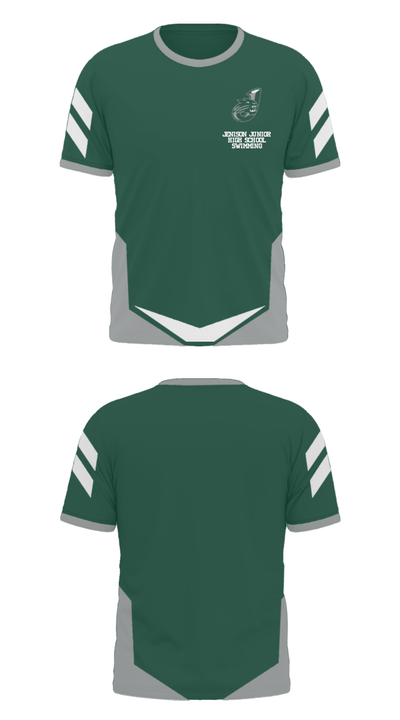 Jenison Junior High School Swimming 79083894 Short Sleeve Performance Polo - 33