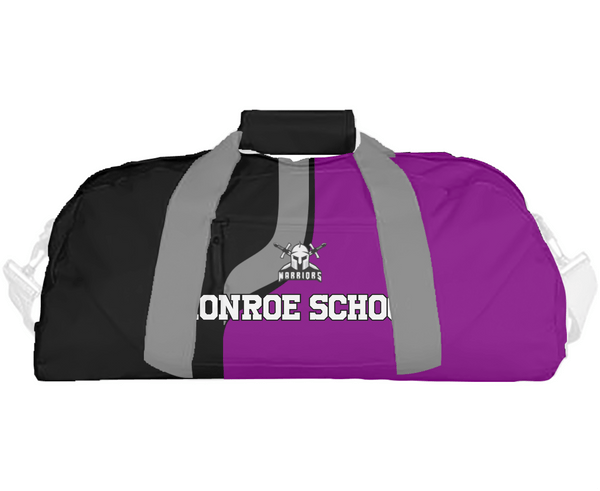 Duffle Bag, Monroe School, Spirit Store, Teamtime, Team time, sublimation, custom sports apparel, team uniforms, spirit wear, spiritwear, sports uniforms, custom shirts, team store, custom team store, fundraiser sports, apparel fundraiser