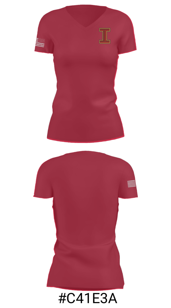 Women's Short Sleeve Vneck Shirt, Ithaca High School Bowling, Bowling, Teamtime, Team time, sublimation, custom sports apparel, team uniforms, spirit wear, spiritwear, sports uniforms, custom shirts, team store, custom team store, fundraiser sports, apparel fundraiser