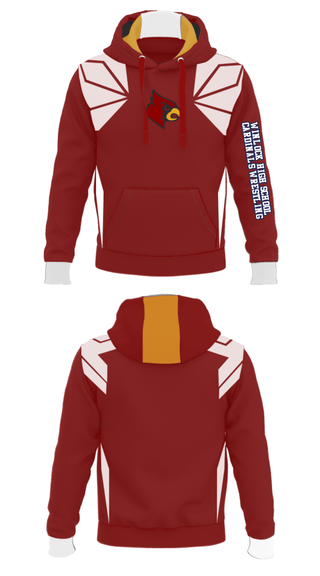 Hoodie, Winlock High School Cardinals Wrestling, Wrestling, Teamtime, Team time, sublimation, custom sports apparel, team uniforms, spirit wear, spiritwear, sports uniforms, custom shirts, team store, custom team store, fundraiser sports, apparel fundraiser