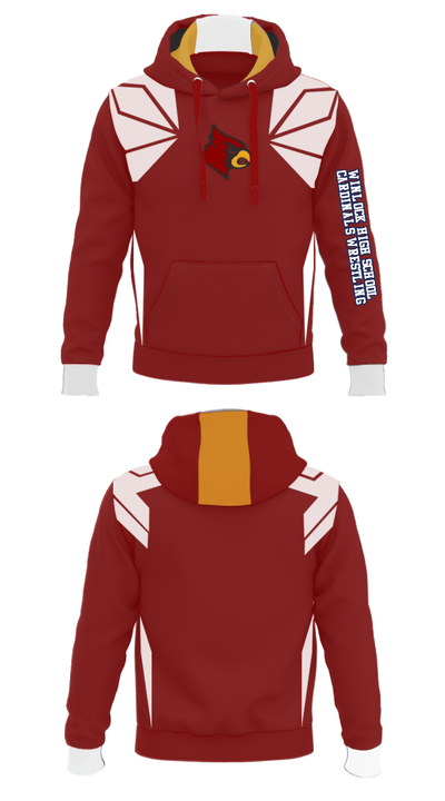 Winlock High School Cardinals Wrestling 96336799 Hoodie - 22