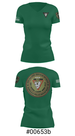 Women's Short Sleeve Vneck Shirt, SSD, Police, Teamtime, Team time, sublimation, custom sports apparel, team uniforms, spirit wear, spiritwear, sports uniforms, custom shirts, team store, custom team store, fundraiser sports, apparel fundraiser