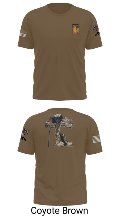 18th FA BDE Airborne 33985132 Short Sleeve Performance Shirt - 14