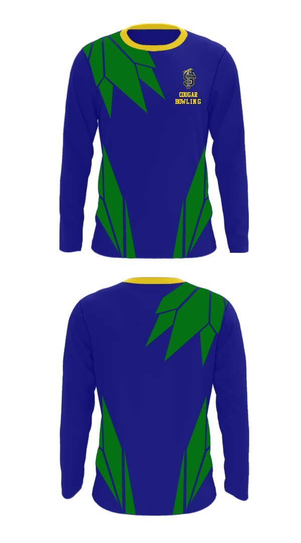 Long Sleeve Performance Shirt, Sumner-Fredericksburg High School Bowling, Bowling, Teamtime, Team time, sublimation, custom sports apparel, team uniforms, spirit wear, spiritwear, sports uniforms, custom shirts, team store, custom team store, fundraiser sports, apparel fundraiser