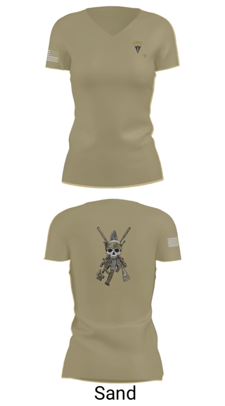 Women's Short Sleeve Vneck Shirt, HHC 2/130 IN, National Guard, Teamtime, Team time, sublimation, custom sports apparel, team uniforms, spirit wear, spiritwear, sports uniforms, custom shirts, team store, custom team store, fundraiser sports, apparel fundraiser