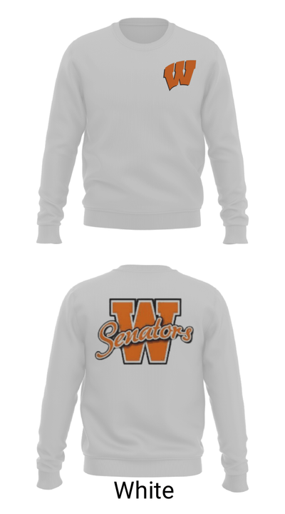 Portsmouth West High School Basketball 54134846 Crew Neck Sweatshirt - 2