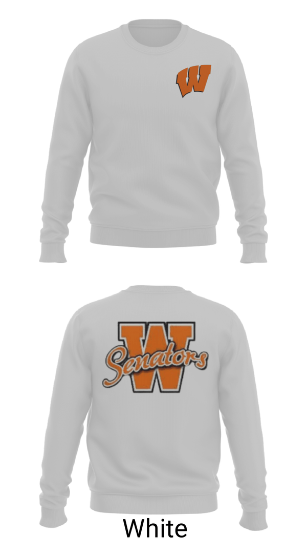 Crew Neck Sweatshirt, Portsmouth West High School Basketball, Women's Basketball, Teamtime, Team time, sublimation, custom sports apparel, team uniforms, spirit wear, spiritwear, sports uniforms, custom shirts, team store, custom team store, fundraiser sports, apparel fundraiser