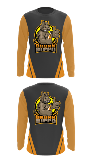 Long Sleeve Performance Shirt, Drunk Hippo Racing, , Teamtime, Team time, sublimation, custom sports apparel, team uniforms, spirit wear, spiritwear, sports uniforms, custom shirts, team store, custom team store, fundraiser sports, apparel fundraiser