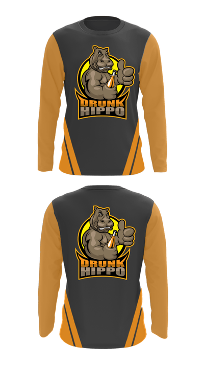 Drunk Hippo Racing 90284790 Long Sleeve Performance Shirt - 24
