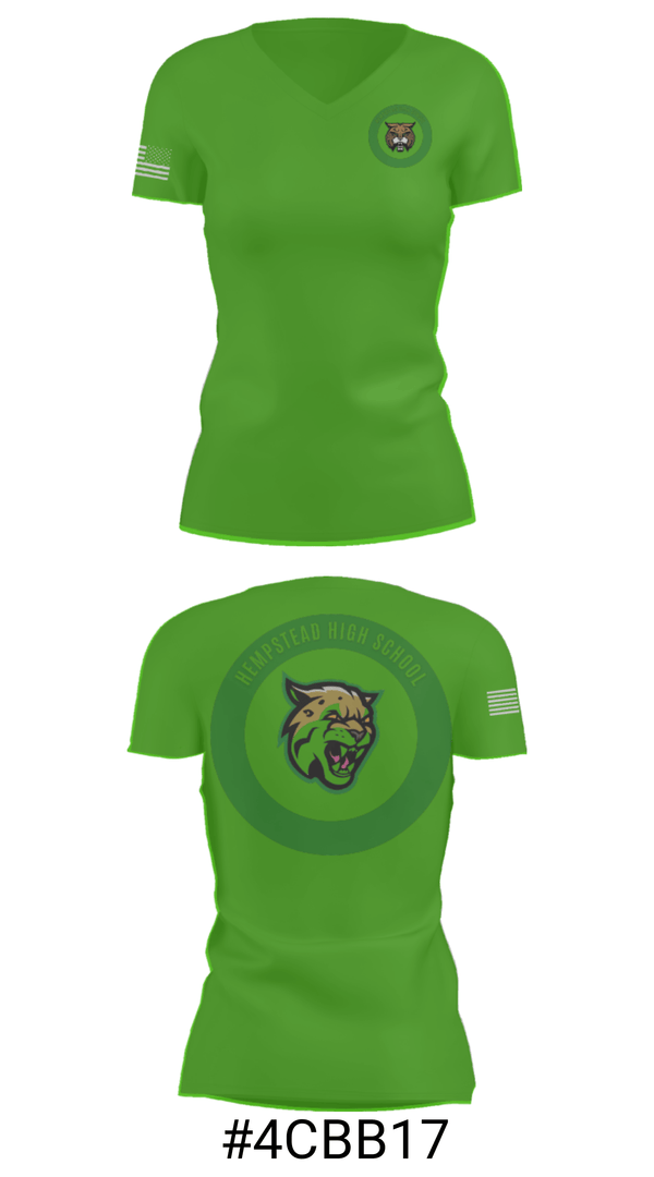 Women's Short Sleeve Vneck Shirt, Hempstead High School Basketball, Women's Basketball, Teamtime, Team time, sublimation, custom sports apparel, team uniforms, spirit wear, spiritwear, sports uniforms, custom shirts, team store, custom team store, fundraiser sports, apparel fundraiser