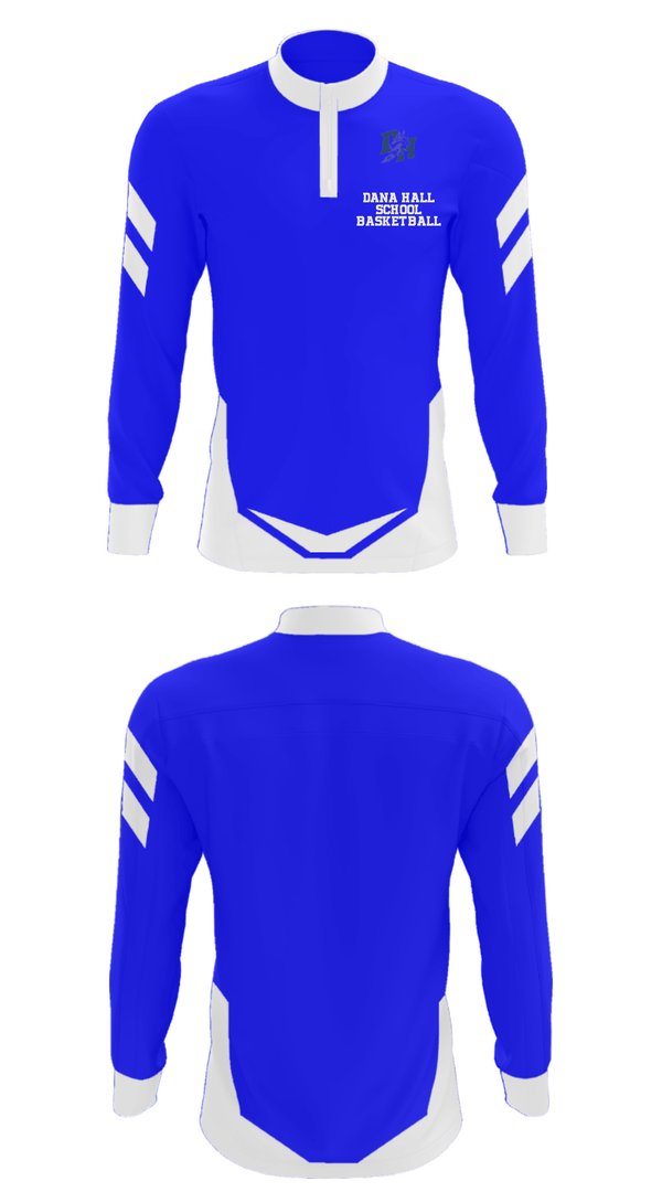 Quarter Zip Jacket, Dana Hall School Basketball, Women's Basketball, Teamtime, Team time, sublimation, custom sports apparel, team uniforms, spirit wear, spiritwear, sports uniforms, custom shirts, team store, custom team store, fundraiser sports, apparel fundraiser