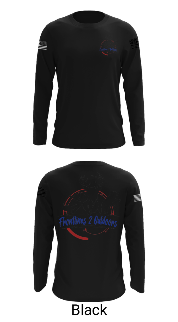 Long Sleeve Performance Shirt, Frontlines 2 Outdoors (F2O), , Teamtime, Team time, sublimation, custom sports apparel, team uniforms, spirit wear, spiritwear, sports uniforms, custom shirts, team store, custom team store, fundraiser sports, apparel fundraiser