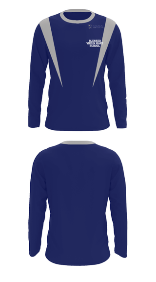 Long Sleeve Performance Shirt, Blessed Virgin Mary School, Spirit Store, Teamtime, Team time, sublimation, custom sports apparel, team uniforms, spirit wear, spiritwear, sports uniforms, custom shirts, team store, custom team store, fundraiser sports, apparel fundraiser