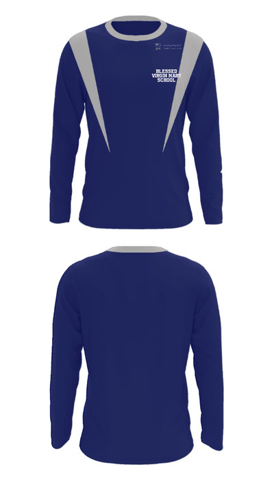 Blessed Virgin Mary School 84924261 Long Sleeve Performance Shirt - 31