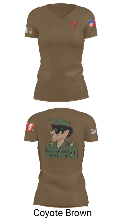 LEGION EXTRANJERA USA 15035615 Women's Short Sleeve V-neck Shirt - 12