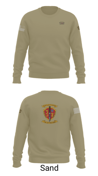 Crew Neck Sweatshirt, 3rd. Battalion 7th. Marines, Marines, Teamtime, Team time, sublimation, custom sports apparel, team uniforms, spirit wear, spiritwear, sports uniforms, custom shirts, team store, custom team store, fundraiser sports, apparel fundraiser