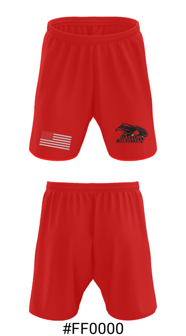 Athletic Shorts With Pockets, Gaston Christian School Swimming, Swimming, Teamtime, Team time, sublimation, custom sports apparel, team uniforms, spirit wear, spiritwear, sports uniforms, custom shirts, team store, custom team store, fundraiser sports, apparel fundraiser