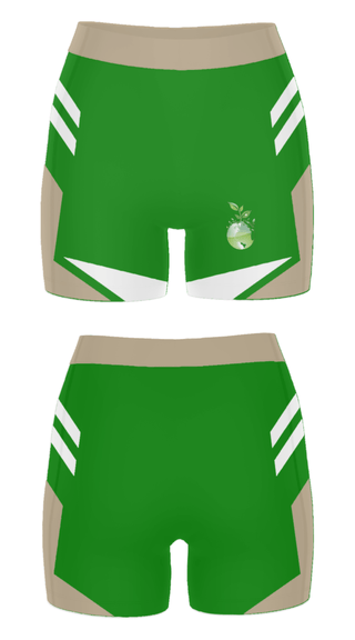 Women's Compression Shorts, Montessori Seeds Of Education, Spirit Store, Teamtime, Team time, sublimation, custom sports apparel, team uniforms, spirit wear, spiritwear, sports uniforms, custom shirts, team store, custom team store, fundraiser sports, apparel fundraiser