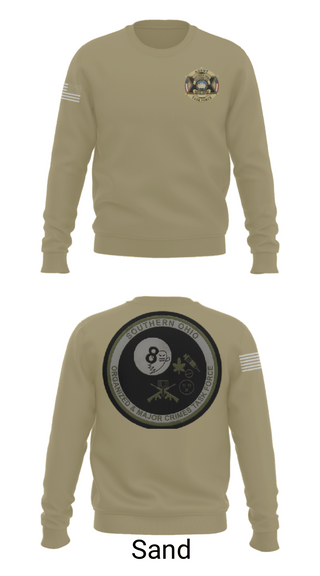 Crew Neck Sweatshirt, Southern Ohio Organized and Major Crimes Task Force, Police, Teamtime, Team time, sublimation, custom sports apparel, team uniforms, spirit wear, spiritwear, sports uniforms, custom shirts, team store, custom team store, fundraiser sports, apparel fundraiser