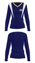 Joshua Christian Academy 30521484 Women's Long Sleeve V-neck Shirt - 28
