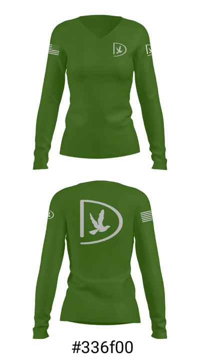 Vulcan Digital 51917282 Women's Long Sleeve V-neck Shirt - 20