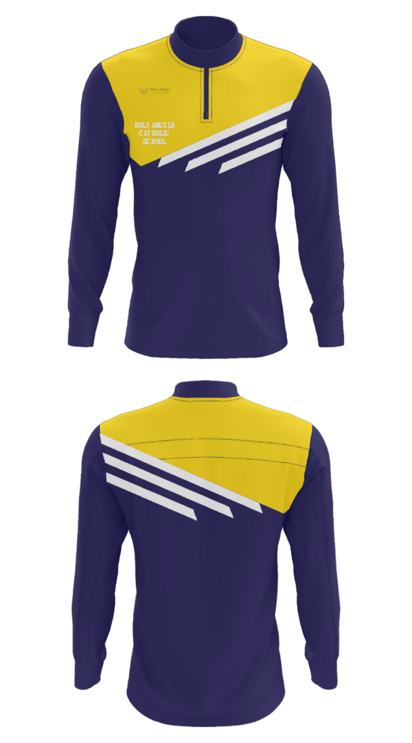 Quarter Zip Jacket, Holy Angels Catholic School, Spirit Store, Teamtime, Team time, sublimation, custom sports apparel, team uniforms, spirit wear, spiritwear, sports uniforms, custom shirts, team store, custom team store, fundraiser sports, apparel fundraiser