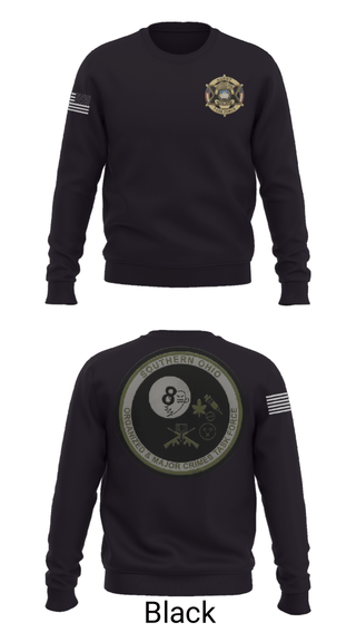 Crew Neck Sweatshirt, Southern Ohio Organized and Major Crimes Task Force, Police, Teamtime, Team time, sublimation, custom sports apparel, team uniforms, spirit wear, spiritwear, sports uniforms, custom shirts, team store, custom team store, fundraiser sports, apparel fundraiser