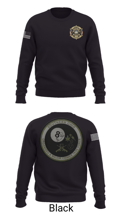 Southern Ohio Organized and Major Crimes Task Force 32942427 Crew Neck Sweatshirt - 18