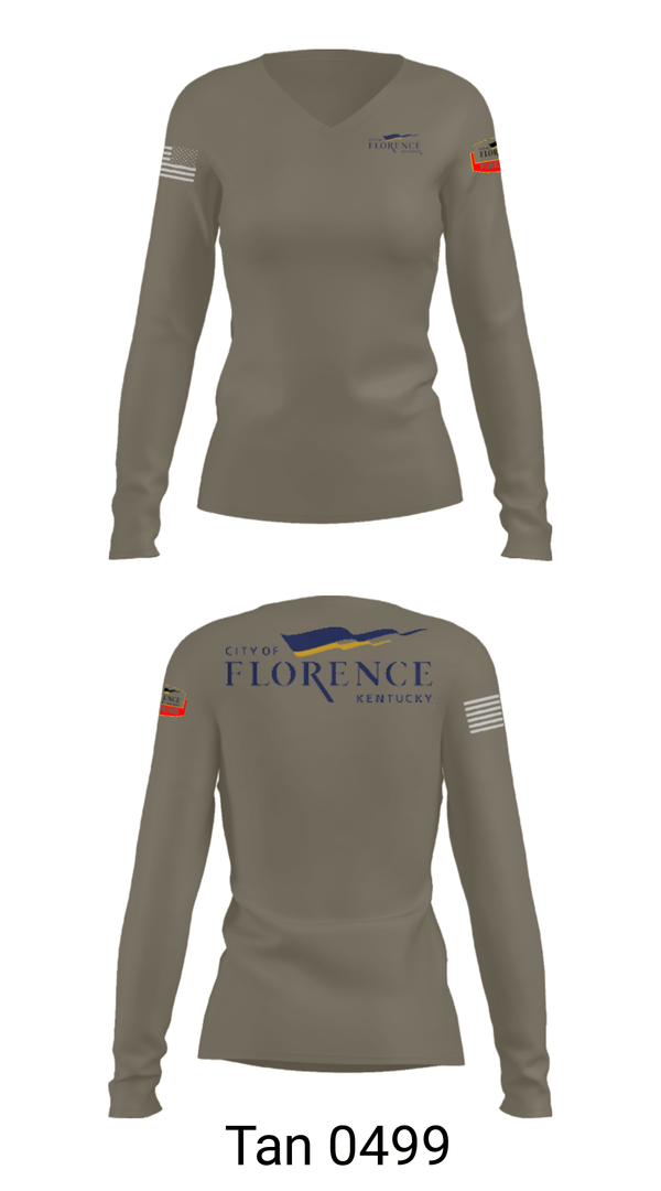 Women's Long Sleeve Vneck Shirt, , Fire Department, Teamtime, Team time, sublimation, custom sports apparel, team uniforms, spirit wear, spiritwear, sports uniforms, custom shirts, team store, custom team store, fundraiser sports, apparel fundraiser