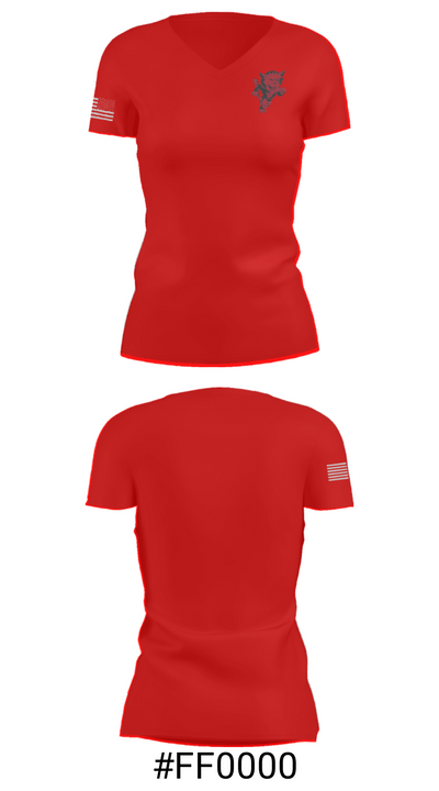 Bay View High School Track 90208055 Women's Short Sleeve V-neck Shirt - 21
