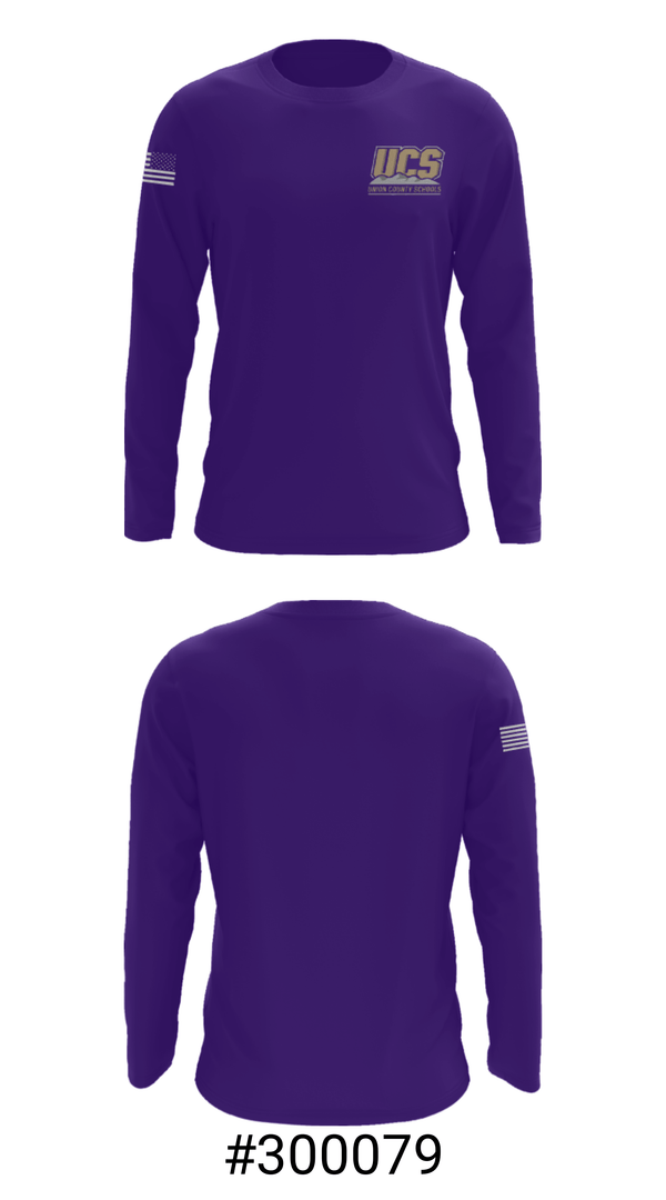 Long Sleeve Performance Shirt, Union County Elementary School, Spirit Store, Teamtime, Team time, sublimation, custom sports apparel, team uniforms, spirit wear, spiritwear, sports uniforms, custom shirts, team store, custom team store, fundraiser sports, apparel fundraiser