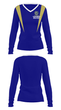 Meadowbrook High School Basketball 48632265 Women's Long Sleeve V-neck Shirt - 29