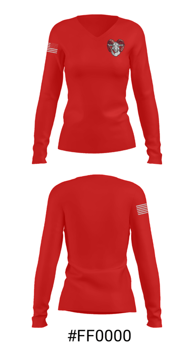 Trotwood-Madison High School Basketball 4305676 Women's Long Sleeve V-neck Shirt - 20