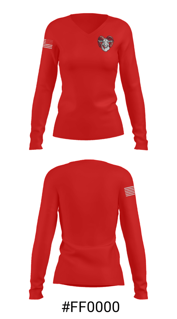 Women's Long Sleeve Vneck Shirt, Trotwood-Madison High School Basketball, Men's Basketball, Teamtime, Team time, sublimation, custom sports apparel, team uniforms, spirit wear, spiritwear, sports uniforms, custom shirts, team store, custom team store, fundraiser sports, apparel fundraiser