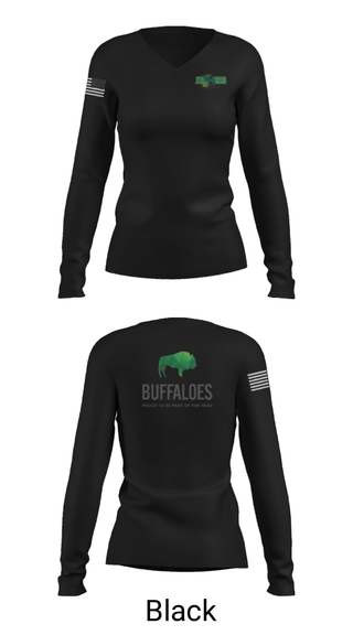 Women's Long Sleeve Vneck Shirt, Bridger Middle School, Spirit Store, Teamtime, Team time, sublimation, custom sports apparel, team uniforms, spirit wear, spiritwear, sports uniforms, custom shirts, team store, custom team store, fundraiser sports, apparel fundraiser
