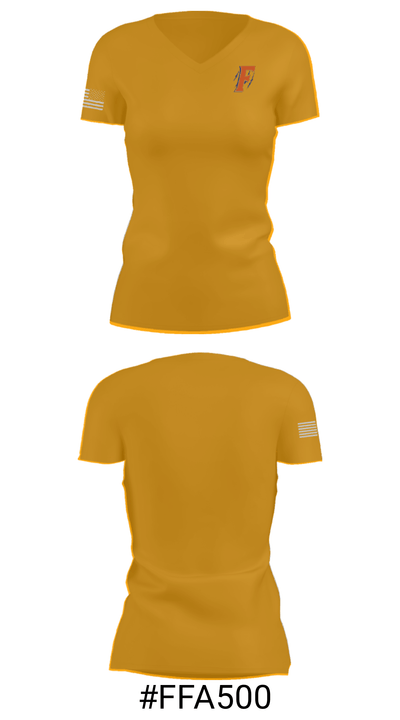 Flora High School Basketball 50260005 Women's Short Sleeve V-neck Shirt - 21