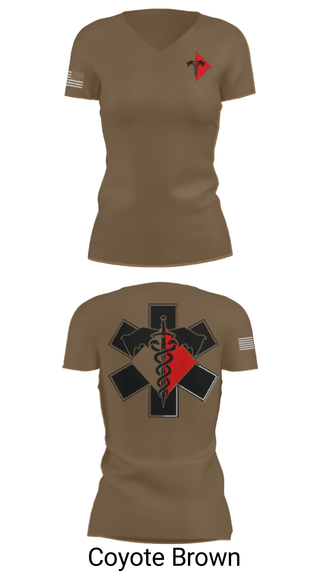 Women's Short Sleeve Vneck Shirt, 307th Medics, Army, Teamtime, Team time, sublimation, custom sports apparel, team uniforms, spirit wear, spiritwear, sports uniforms, custom shirts, team store, custom team store, fundraiser sports, apparel fundraiser