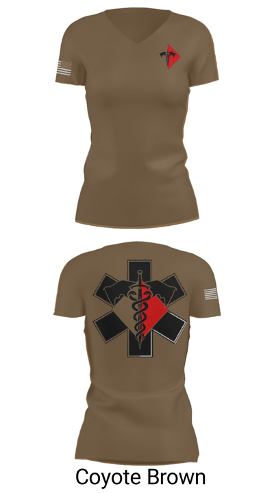 307th Medics 69478986 Women's Short Sleeve V-neck Shirt - 12