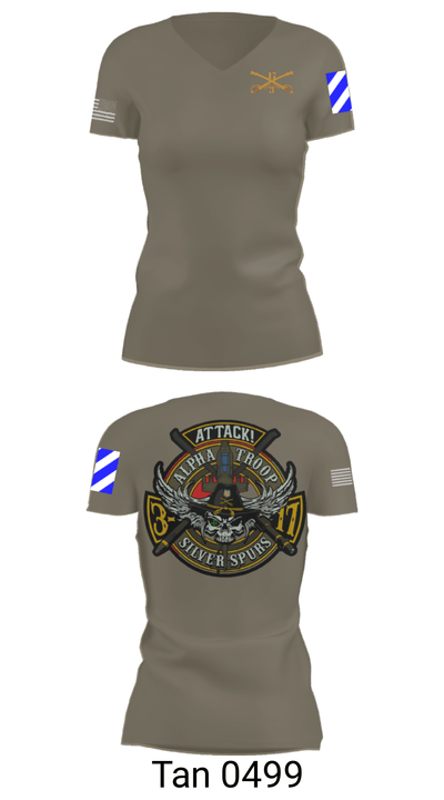 A/3-17 ACS 71294837 Women's Short Sleeve V-neck Shirt - 36