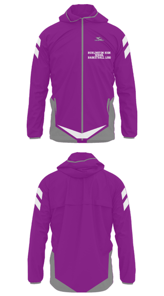 Windbreaker, Burlington High School Basketball , Men's Basketball, Teamtime, Team time, sublimation, custom sports apparel, team uniforms, spirit wear, spiritwear, sports uniforms, custom shirts, team store, custom team store, fundraiser sports, apparel fundraiser