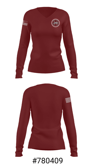 Women's Long Sleeve Vneck Shirt, Healdsburg Senior High School Swimming, Swimming, Teamtime, Team time, sublimation, custom sports apparel, team uniforms, spirit wear, spiritwear, sports uniforms, custom shirts, team store, custom team store, fundraiser sports, apparel fundraiser
