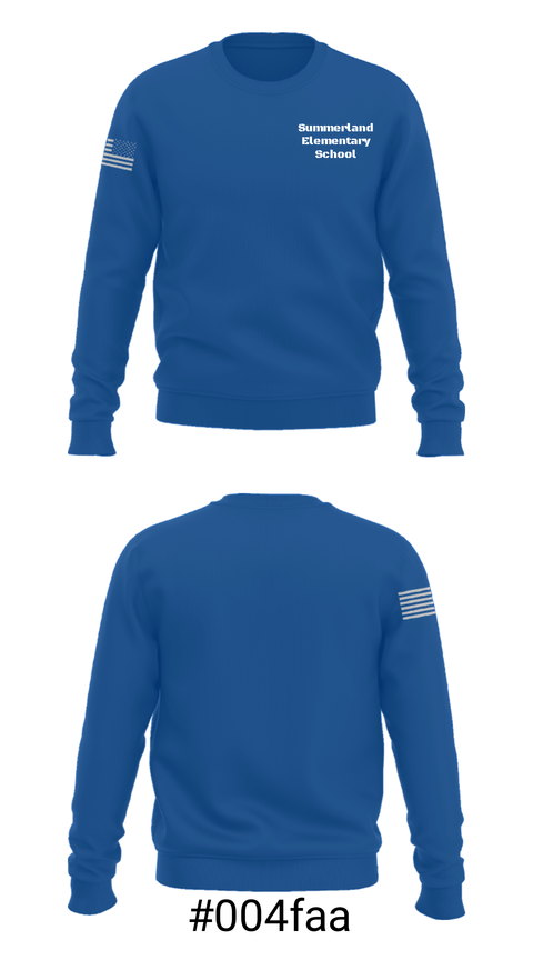Crew Neck Sweatshirt, Summerland Elementary School, Spirit Store, Teamtime, Team time, sublimation, custom sports apparel, team uniforms, spirit wear, spiritwear, sports uniforms, custom shirts, team store, custom team store, fundraiser sports, apparel fundraiser