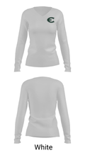 Evergreen High School Wrestling 14031205 Women's Long Sleeve V-neck Shirt - 6