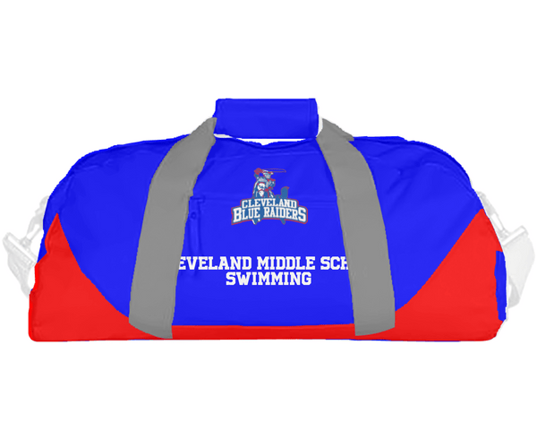 Duffle Bag, Cleveland Middle School Swimming, Swimming, Teamtime, Team time, sublimation, custom sports apparel, team uniforms, spirit wear, spiritwear, sports uniforms, custom shirts, team store, custom team store, fundraiser sports, apparel fundraiser
