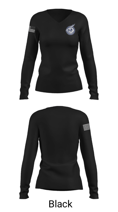 Lone Jack Elementary School 95125563 Women's Long Sleeve V-neck Shirt - 13