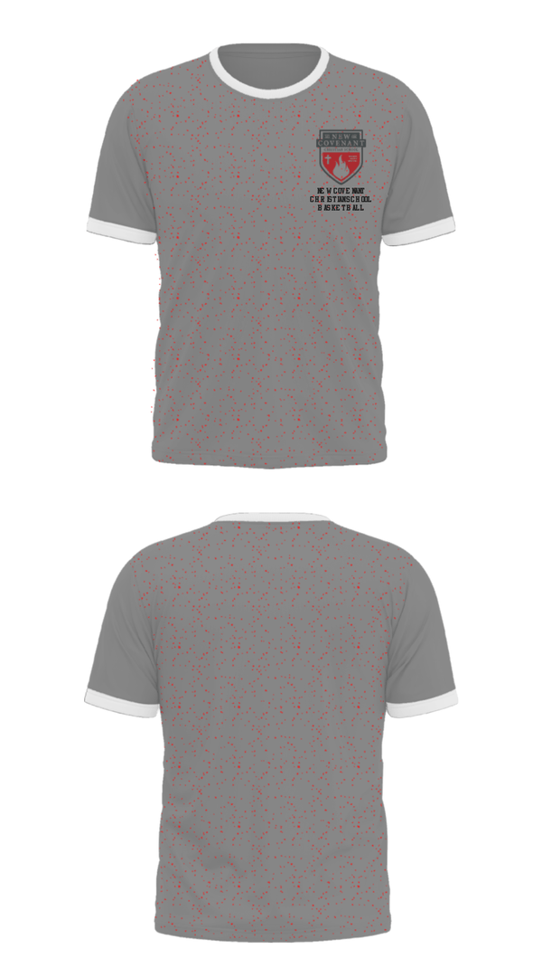 Short Sleeve Performance Shirt, New Covenant Christian School Basketball, Men's Basketball, Teamtime, Team time, sublimation, custom sports apparel, team uniforms, spirit wear, spiritwear, sports uniforms, custom shirts, team store, custom team store, fundraiser sports, apparel fundraiser